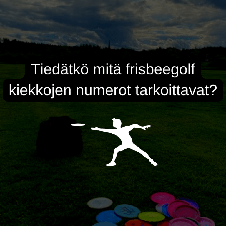 Frisbeegolf kiekkojen numerot