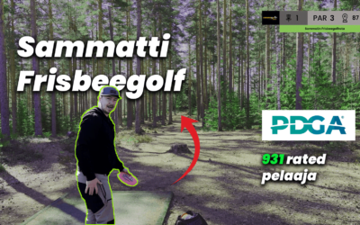 Tuloskierros Sammatin Frisbeegolfradalla (video)